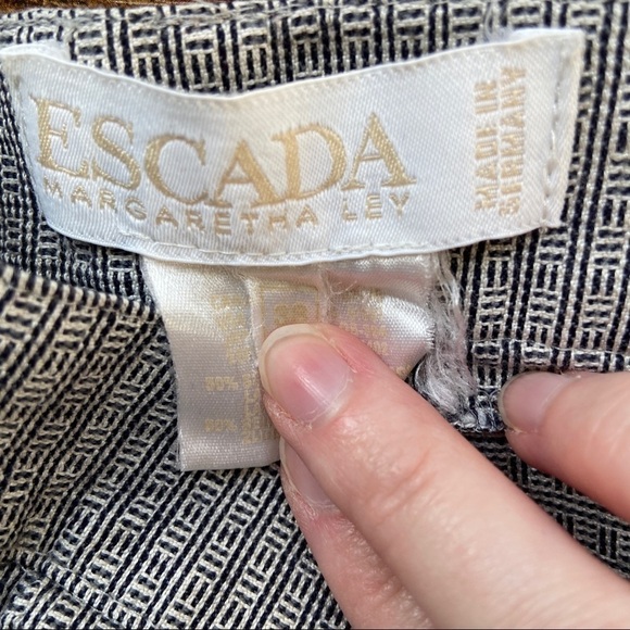 Vintage Escada Margaretha Ley Patterned Trousers - Picture 3 of 5